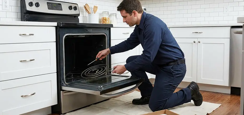 Oven Lower Heating Element Replacement in Bayonne